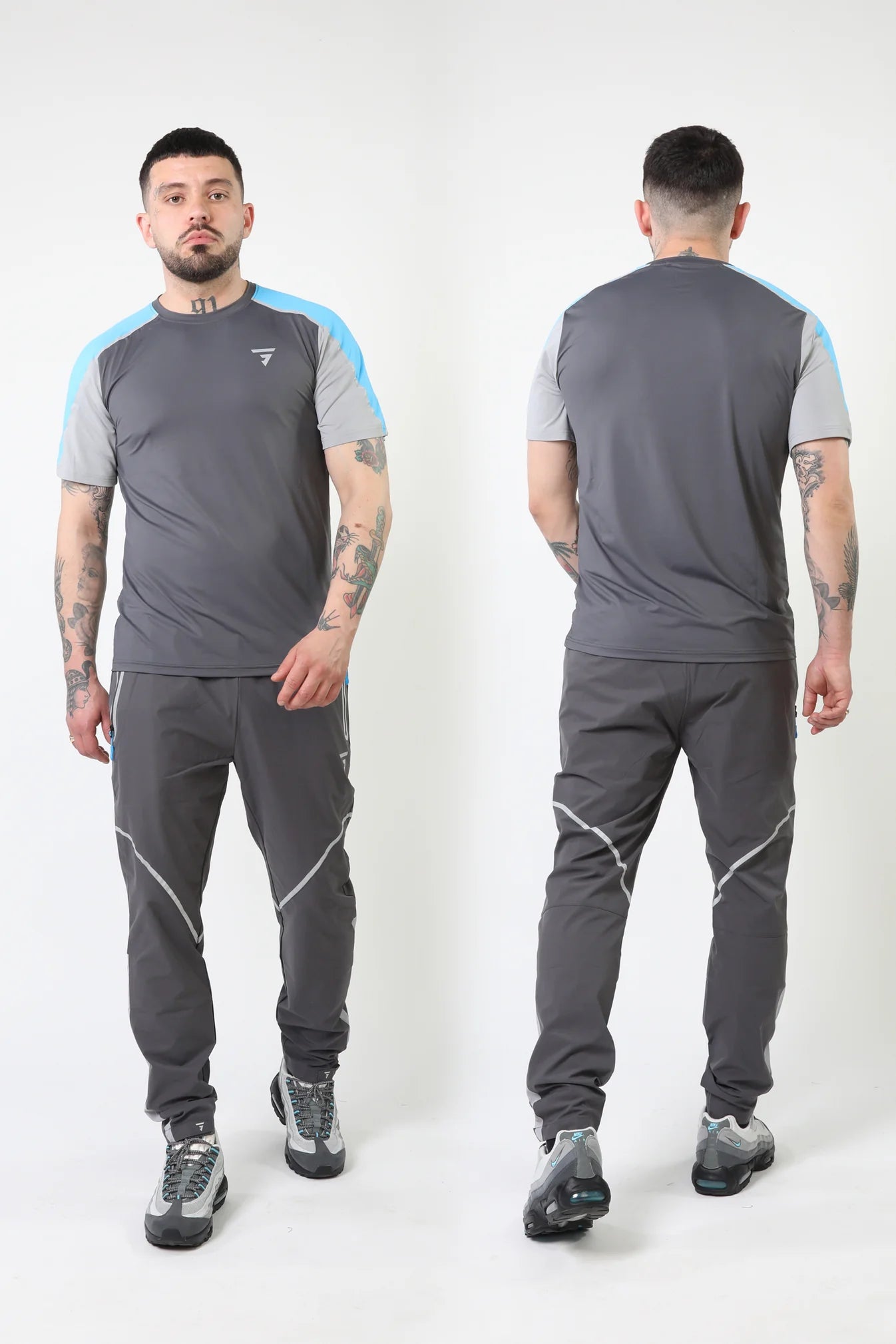 GRIID Reflect Tee Dark Grey/Blue