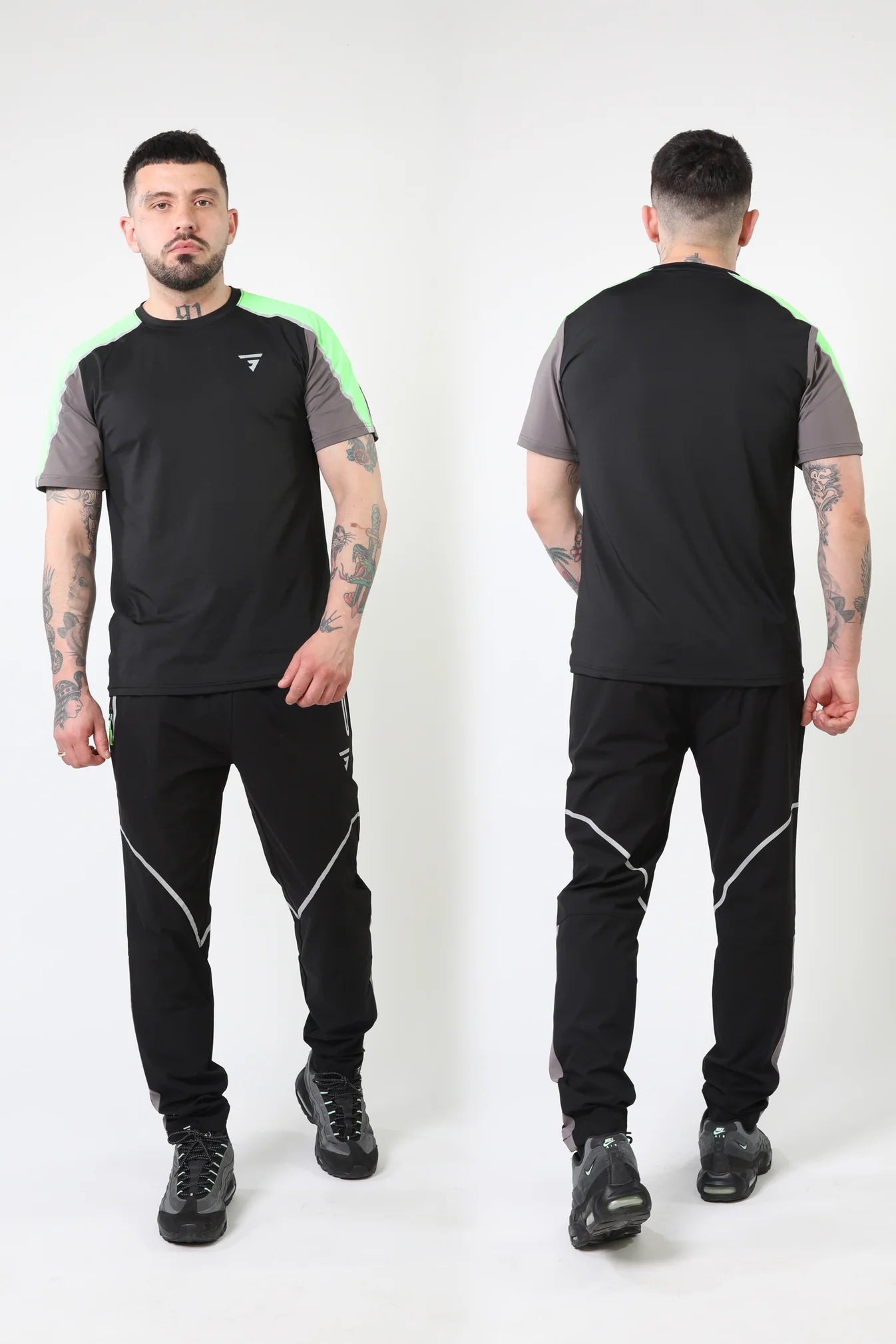 GRIID Reflect Tee Dark Black/Neon