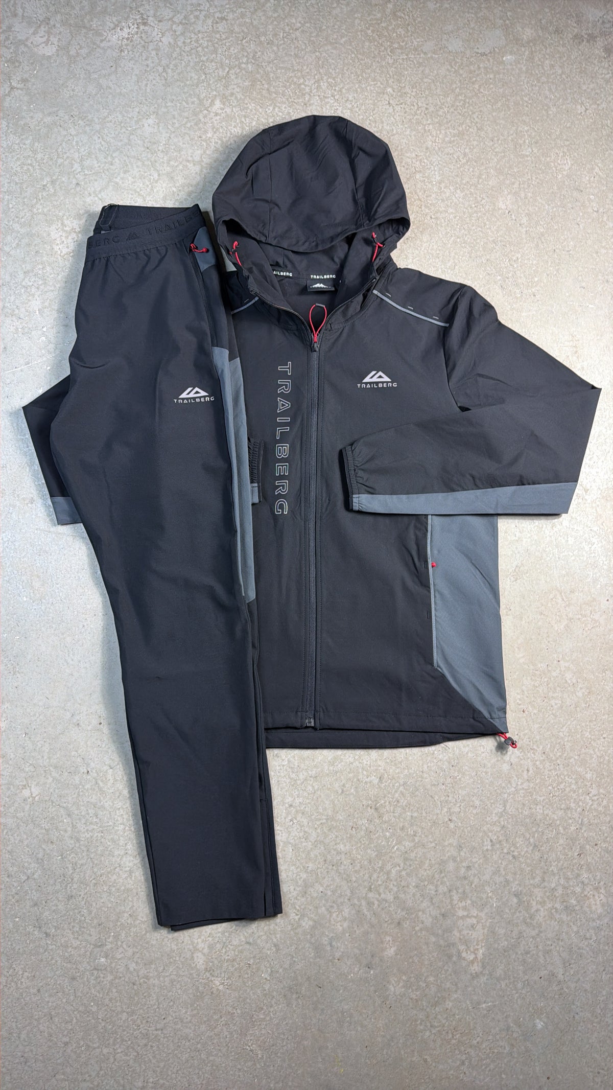 Trailberg Triathlon Tracksuit - Black/Grey
