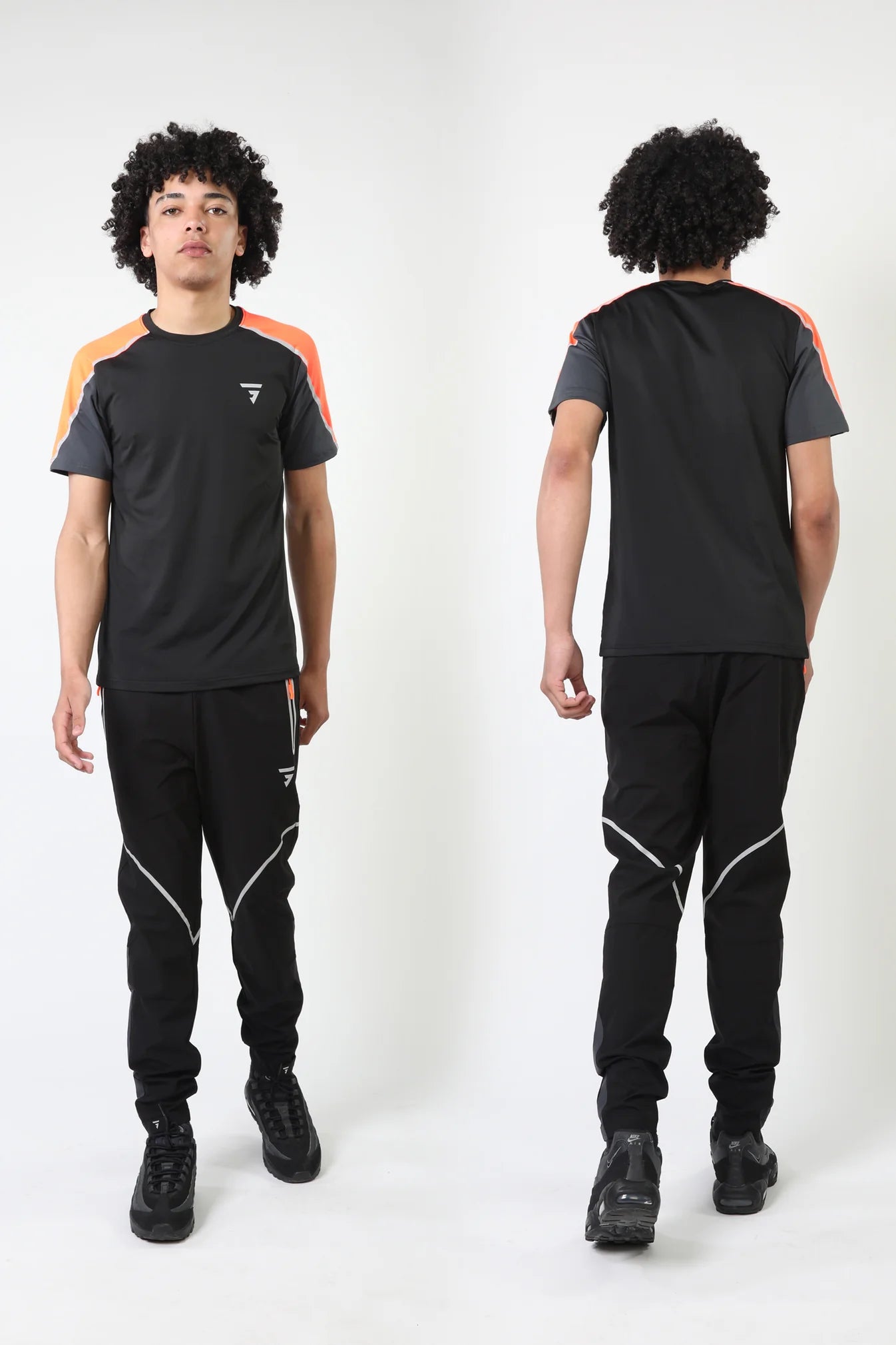 GRIID Reflect Tee Dark Black/Orange