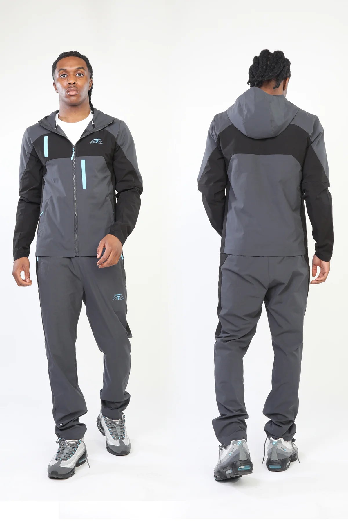 GRIID Triple G Tracksuit - Shadow Grey/Phantom Black/Electric Blue