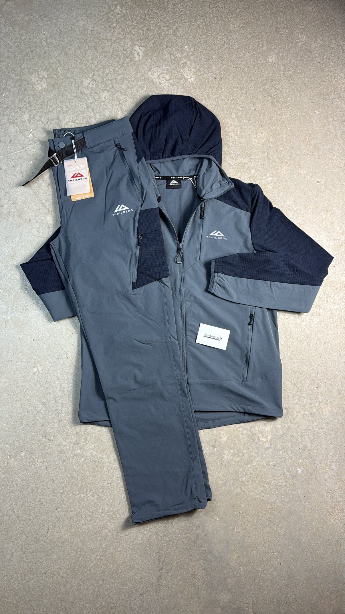 Trailberg Faltenjura 2.0 Tracksuit - Storm Grey/Deep Ocean