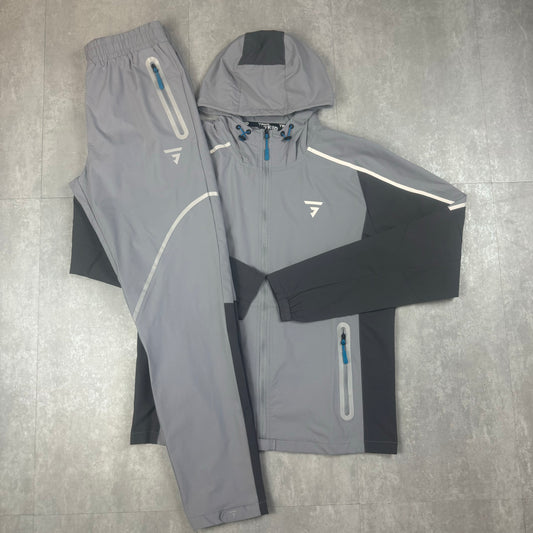 GRIID Reflect Tracksuit Light Grey/Blue