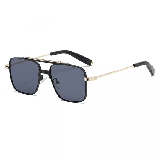 Ombra Aviator Sunglasses Black/Gold