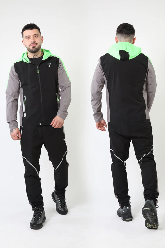 GRIID Reflect Tracksuit Black/Grey/Neon