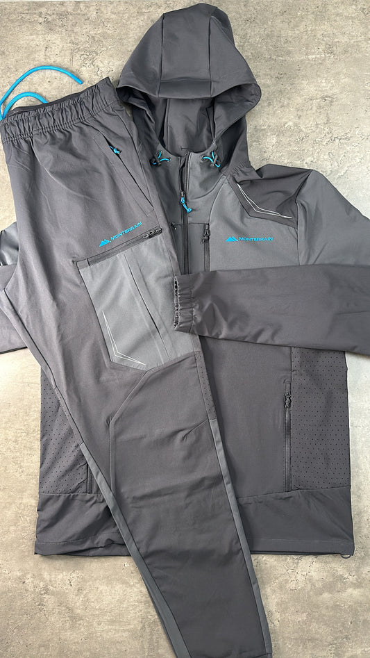 Monterrain Orbit Tracksuit - Grey/Blue