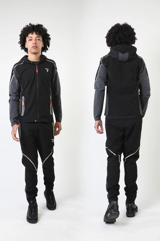 GRIID Reflect Tracksuit Black/Charcoal/Orange