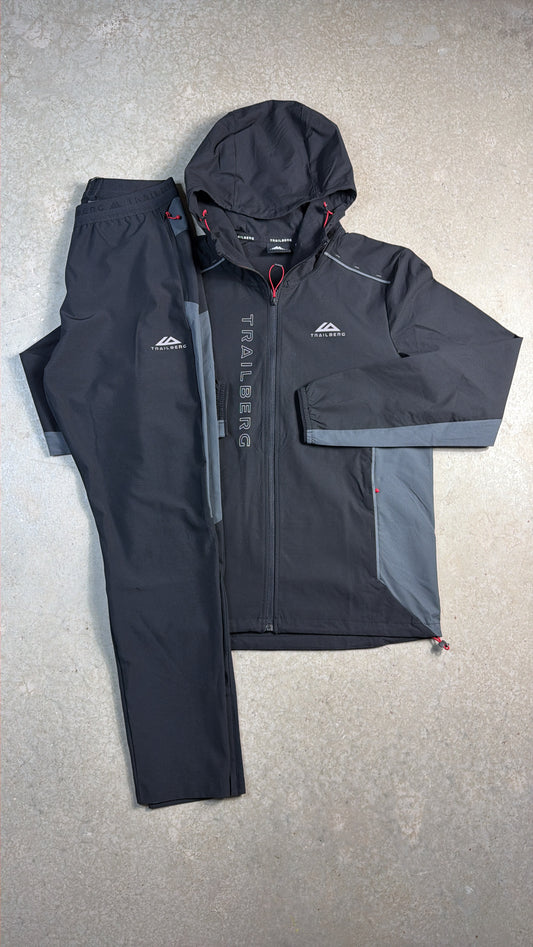 Trailberg Triathlon Tracksuit - Black/Grey