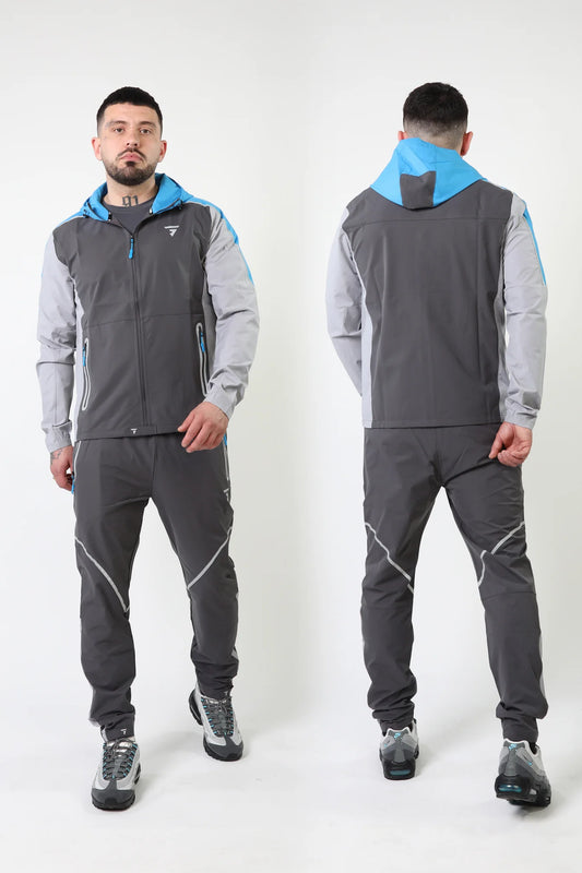 GRIID Reflect Tracksuit Dark Grey/Light Grey/Blue