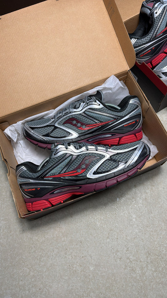 Saucony Omni Progrid Guide 7 - Grey/Maroon
