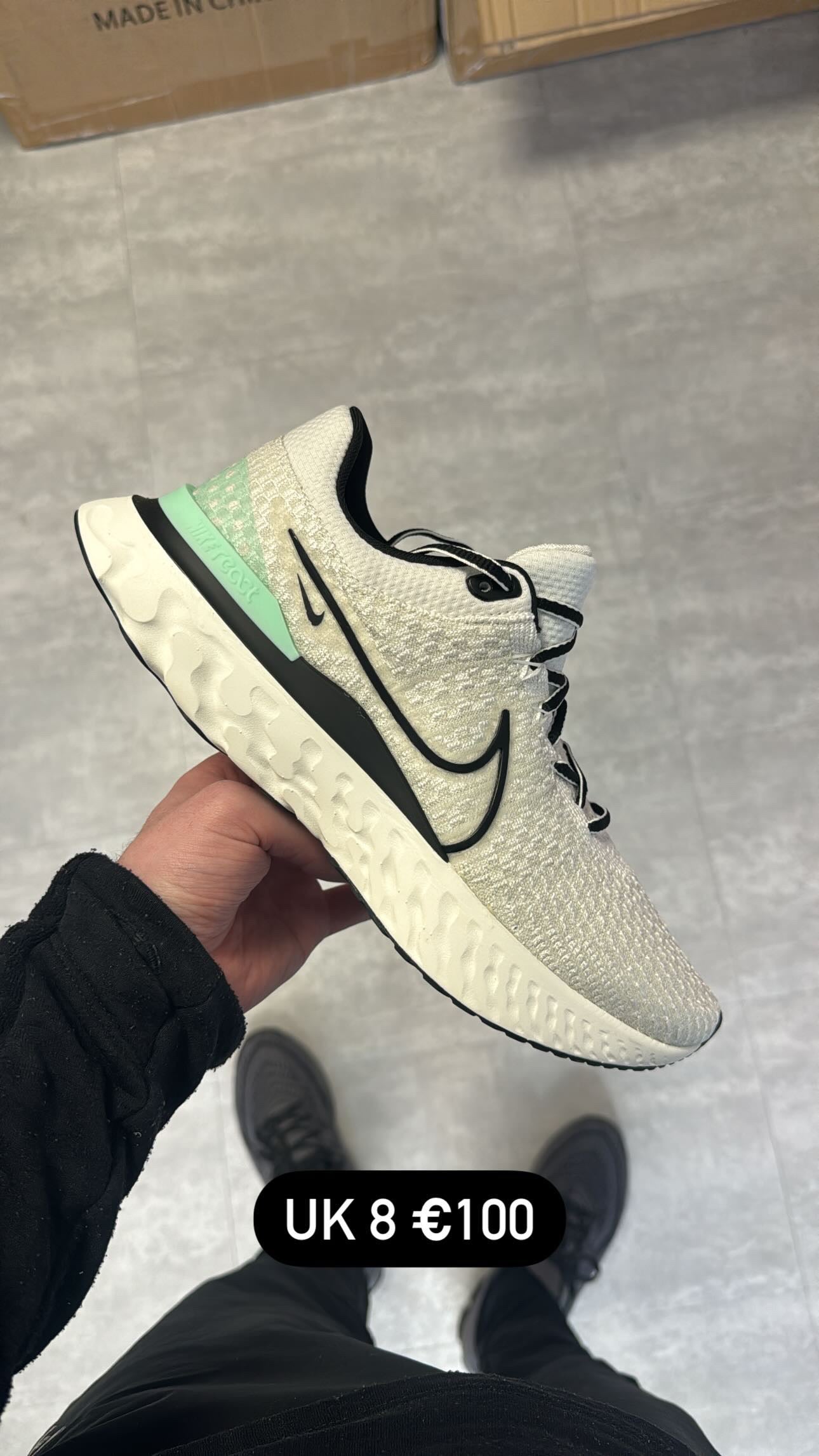 Nike React Infinity White Mint