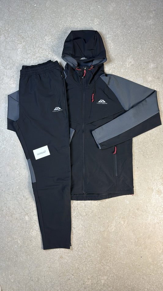 Trailberg Rapid Dash Tracksuit - Black/Grey