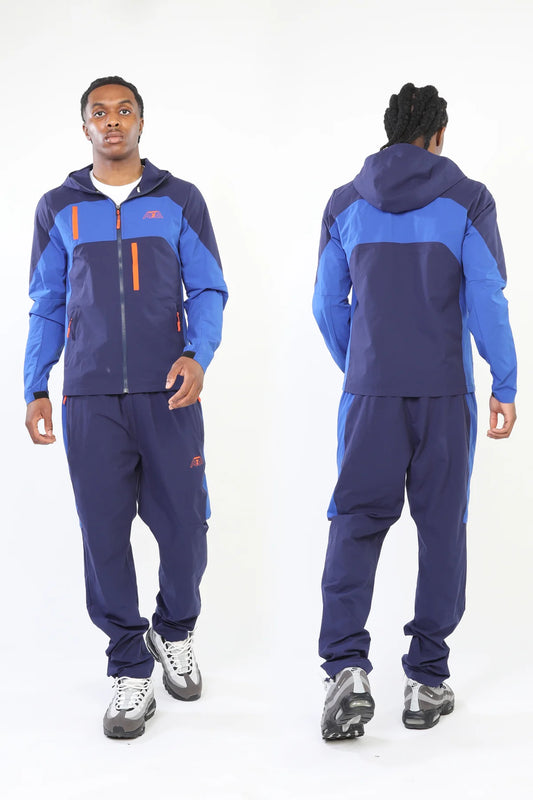 GRIID Triple G Tracksuit - Deep Navy/Midnight Blue/Orange