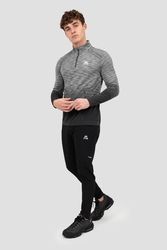 Montirex Seamless 1/4 Zip Set - Grey/Black