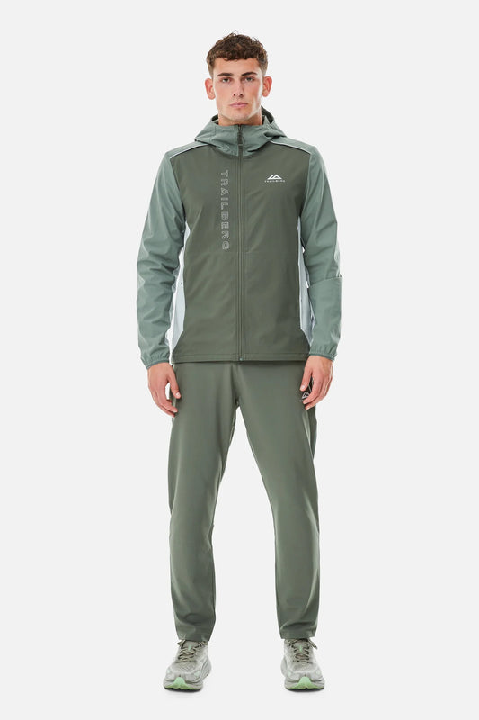Trailberg AW25 Triathlon Tracksuit - Pine Dust/Dark Fern