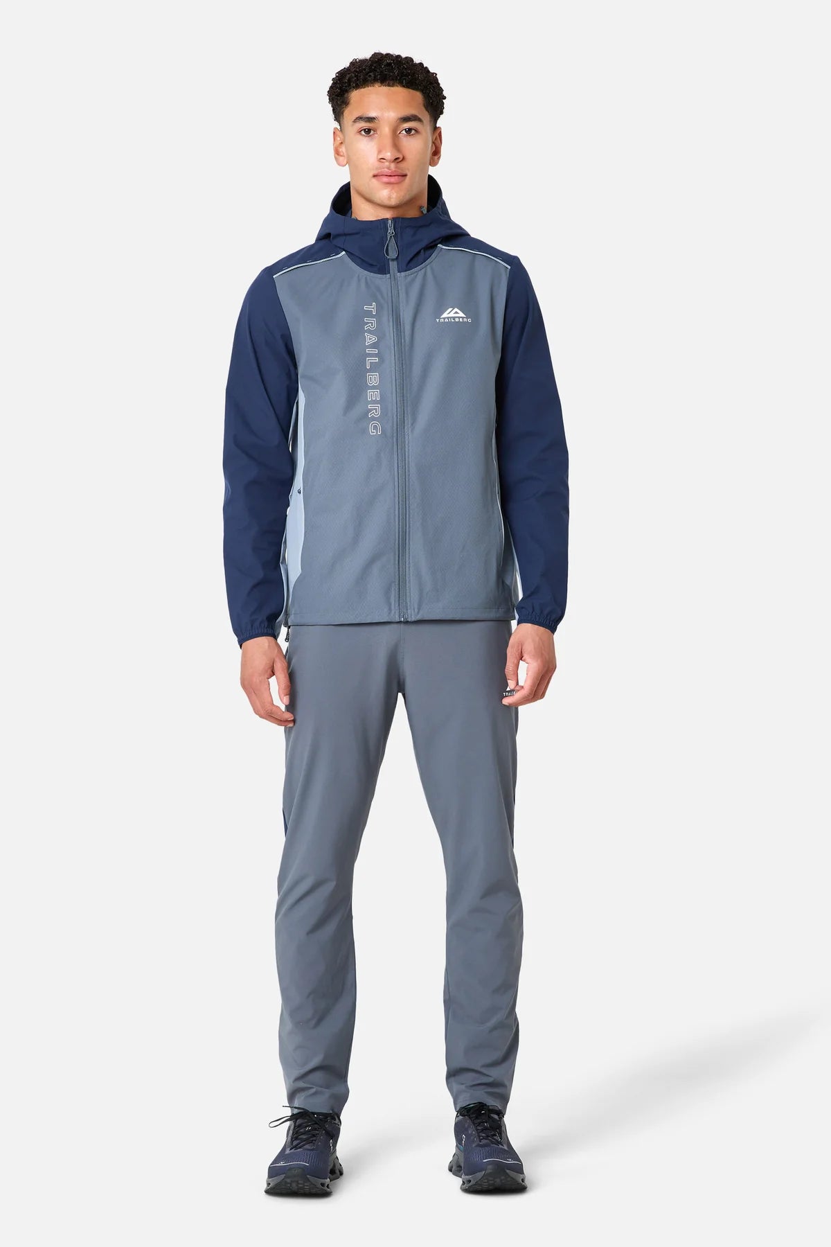 Trailberg Triathlon Tracksuit - Storm Grey/Navy Blue