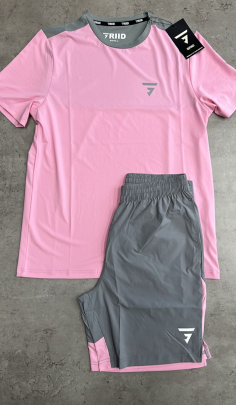 GRIID Pulse Tee - Monument/Pink Foam
