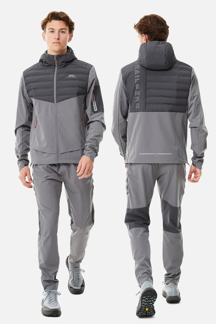 Trailberg Padded Hybrid Tracksuit Grey