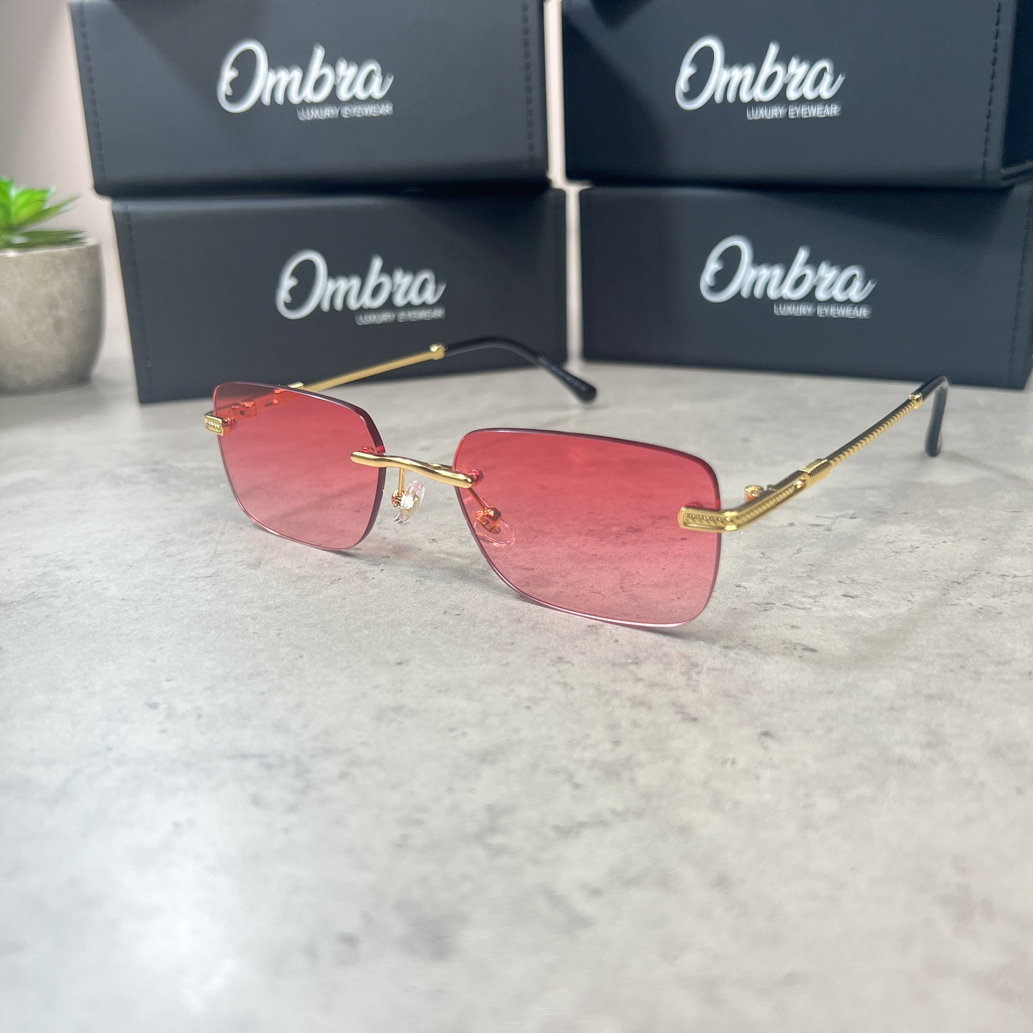 Ombra "Milan" Sunglasses Pink