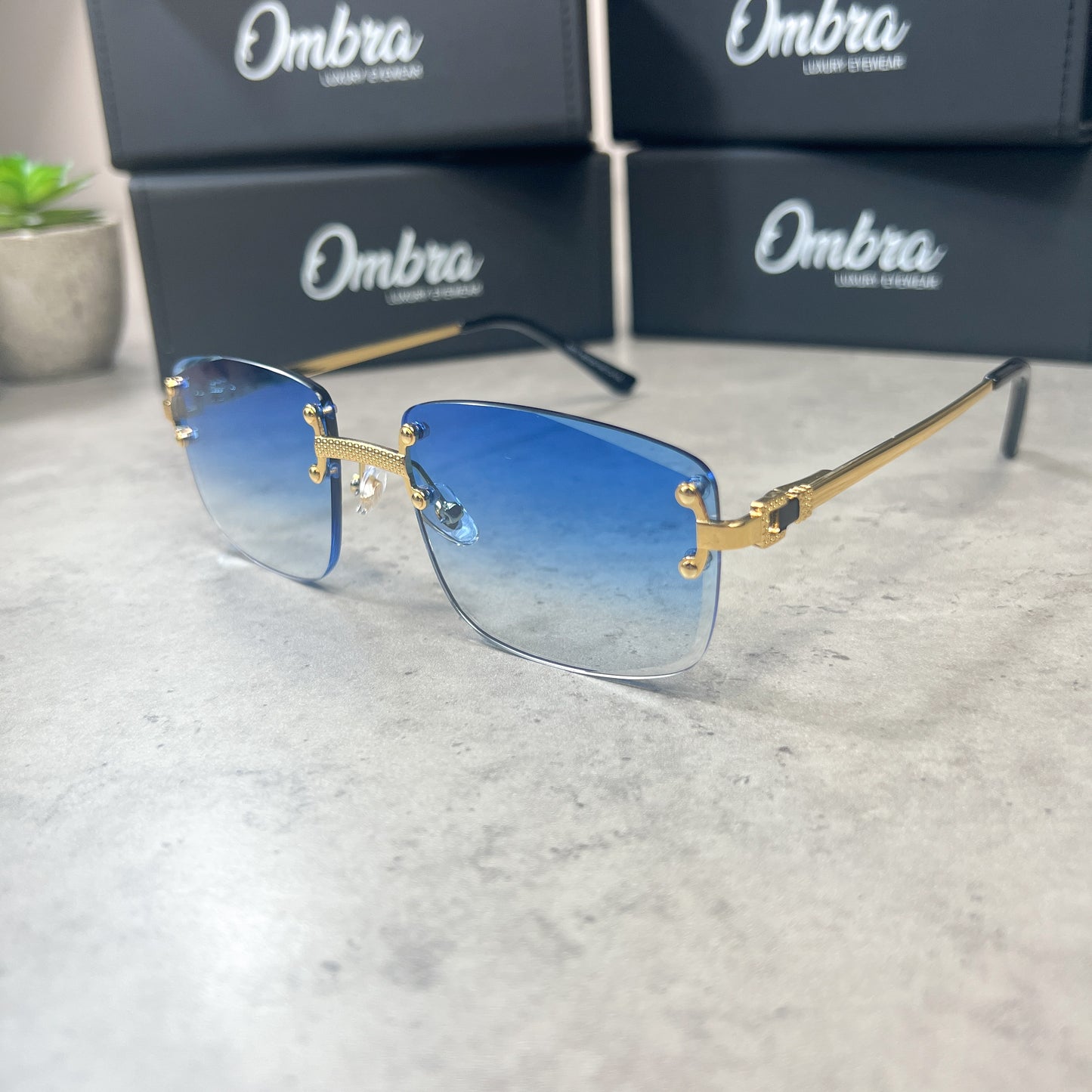 Ombra "Monte Carlo" Sunglasses Royal Blue